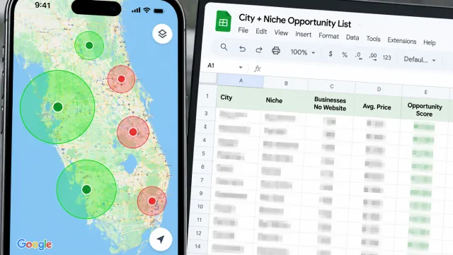 City and niche opportunity list preview